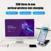 3-in-1 15W Fast Magnetic Wireless Charging-standFor Apple IWatch SE/7/6/5/4/3/2/1, AirPods 1/2/3/AirPods Pro,Compatible With IPhone 14/13/12/Pro Max/11 Series/XS Max/XR/XS/X/8/8 Plus