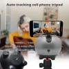 360° Auto Face Tracking Phone Holder, Smart Gesture Control, 360° & 26° Dual-axis Automatic Rotation, Phone Stabilizer For Video Recording