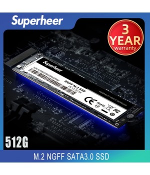 1PC Superheer 512gb SSD M.2 NFGG SATA Solid State Drive For Laptops And Desktops Computer Internal Hard Disk