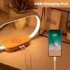 1pc Multifunctional USB Night Light USB Lamp With Wireless Charger Fast Charging USB Charging Port For Mobile Phone, 3 Color Temperature And Clock, Mobile Phone Battery Charger, Mobile Phone Wireless Charger For Home,Bedroom Gift For Girlfriend