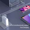 140W USB C Charger, Portable PD 3.1 GaN Fast Charger Type C Charging Station With Foldable Plug, 3 Port USB C Power Adapter For MacBook Pro/Air, IPad, IPhone, Galaxy, USB C Laptops And More