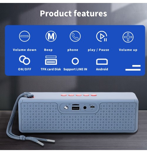 10W High Power Wireless Audio System Portable Wireless Speaker Hi-Fi Ultra Bass Speaker For Computer Speaker